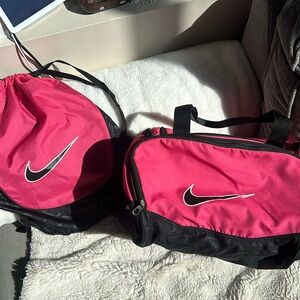 Nike backpack and crossbody bag. Hot pink! Sold together